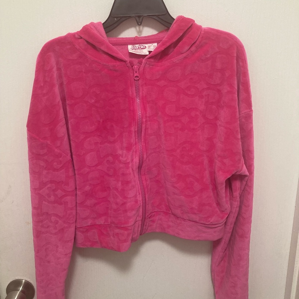 Barbie The Movie X Primark Velour Crop Pink Jacket